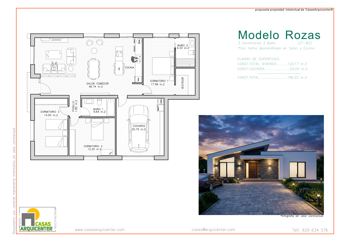 nuevo plano modelo casa las Rozas