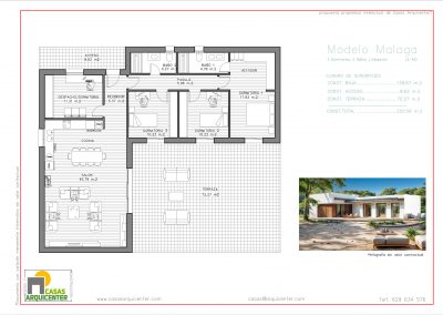 plano diseño modelo málaga